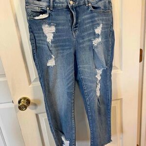 Distressed Blue Women's Jeans